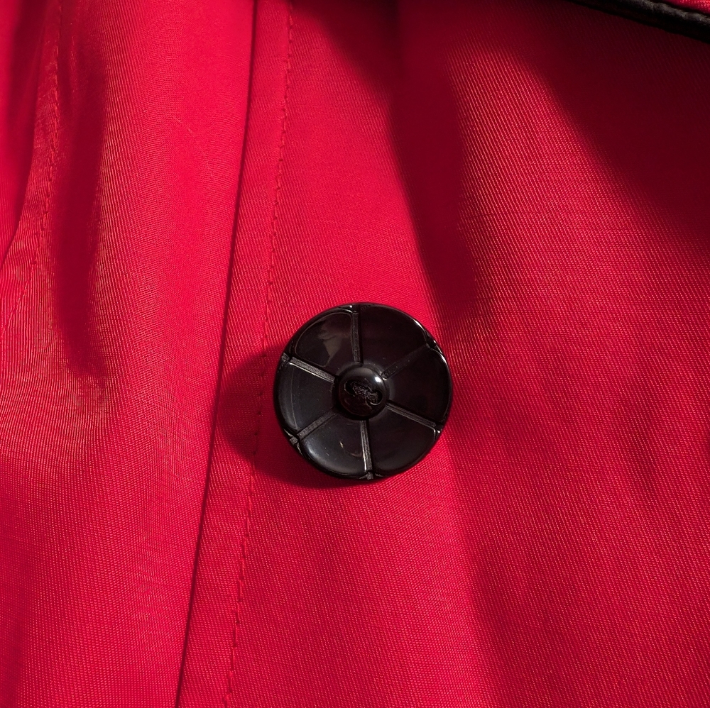 Betsy Johnson Trench Coat Style Jacket - Picture 2 of 6